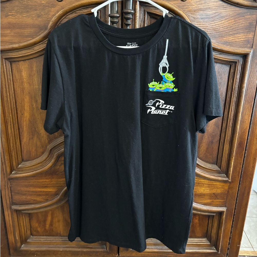 Disney Pixar Toy Story pizza planet alien claw t-shirt